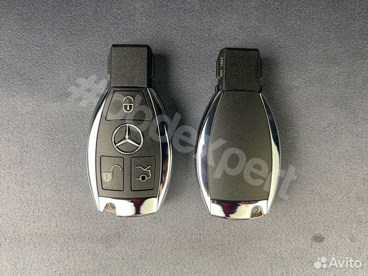 Ключ рыбка Mercedes BE + 1 токен cgdi