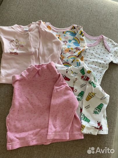 Вещи для девочки пакетом 62/68