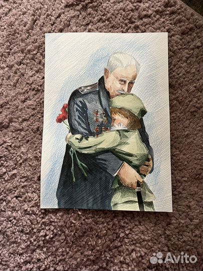 Поделки в школу и детский сад, рисунрк к 9 мая