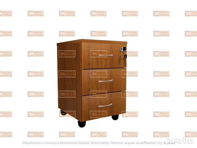 Тумба мобильная с 3 ящиками+замок от производителя