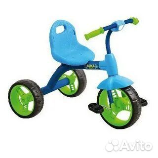 Велосипед дет вд1/2 синий С зеленым *2