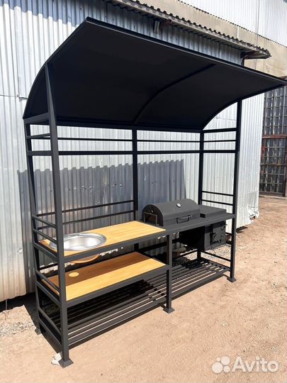 Мангал с мойкой