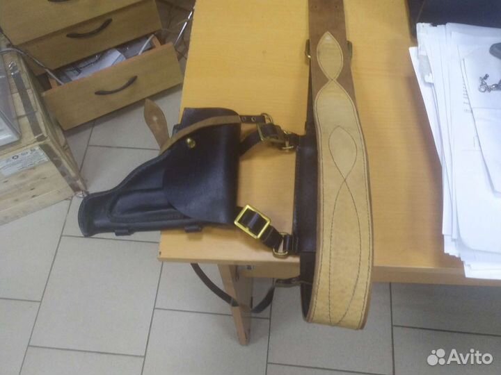 Кожаный ремень для офицера вмф оригинал +