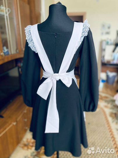 Платье школьное на последний звонок и фартук