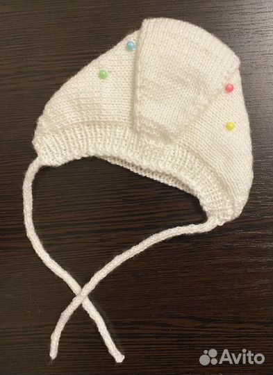 Шапочка для новорожденного новая
