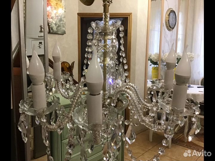 Люстра хрустальная чехия