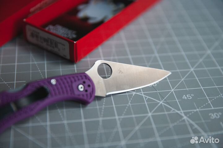 Нож Spyderco Delica 4 (VG-10, Purple FRN)