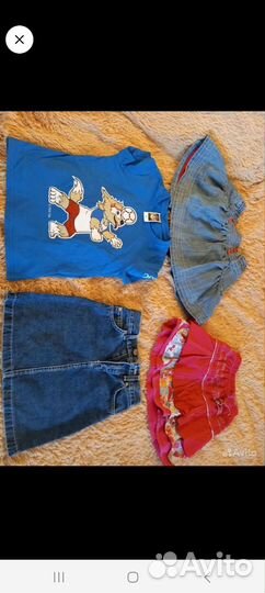 Одежда для девочек пакетом 6-8лет