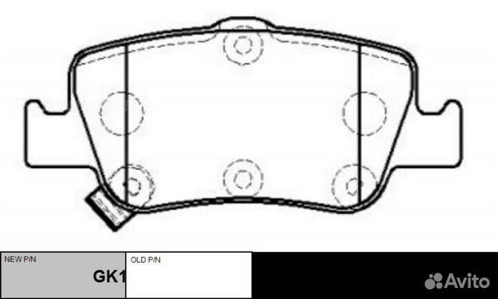 CTR GK1189 / CKT-176 Колодки тормозные дисковые за