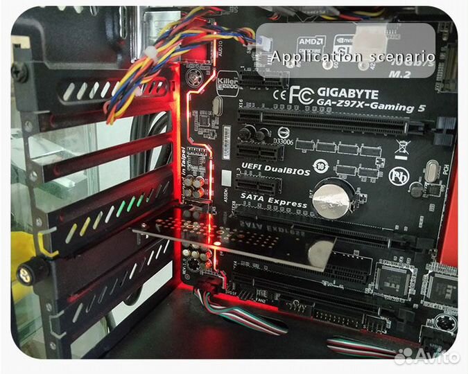 Адаптер M.2 на pcie X4 для SSD NVMe