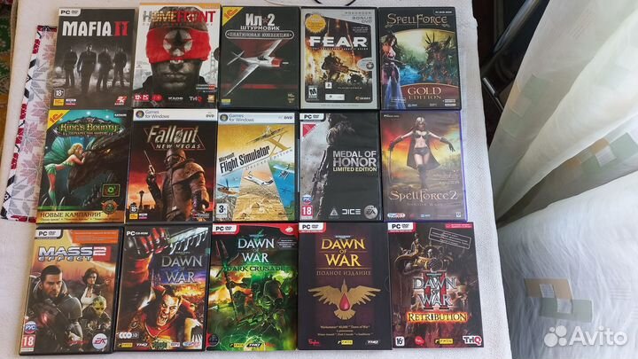 Игры лицензионные DVD-box диски для пк Много
