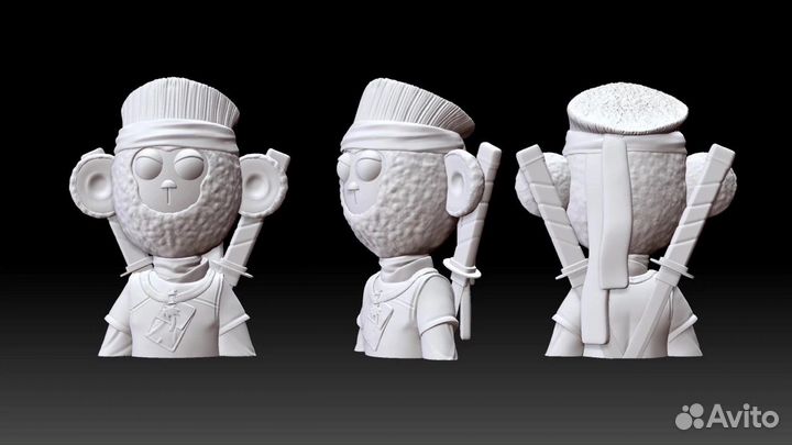 3D модели персонажей для печати на принтере