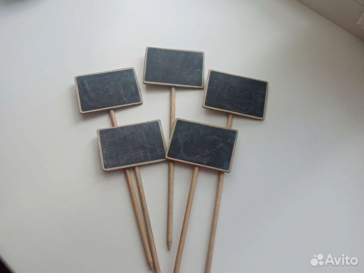 Меловая табличка ценник для рассады на палочке