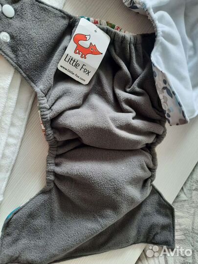 Многоразовые подгузники новые + вкладыши