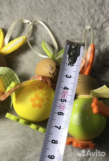 Зайчик желтый животик декор на Пасху