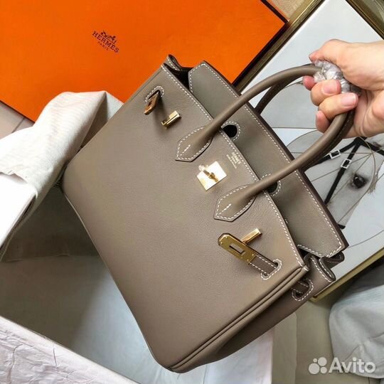 Сумка Hermes Birkin 25 Swift Taupe PHW