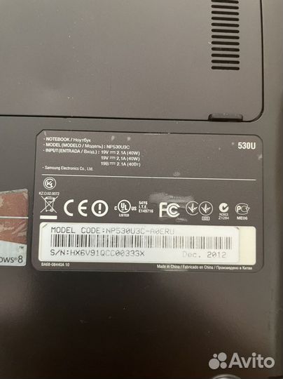 Samsung np530u3c Разбор