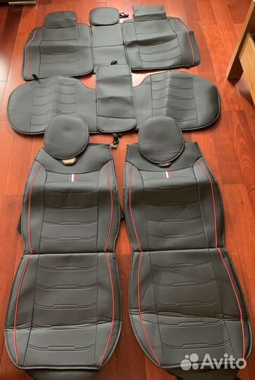 Чехлы автомобильные из экокожи комплект новые