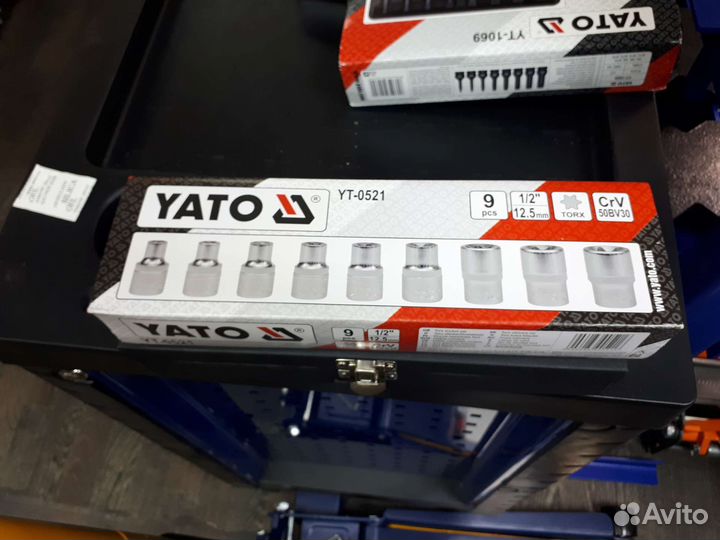 Набор головок Torx E10-E24 9шт Yato