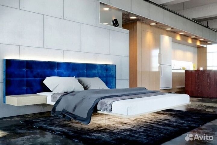 Двуспальная кровать парящая