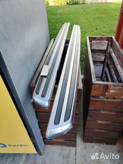 Пороги подножки audi q7