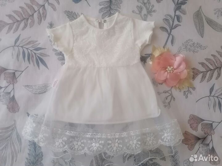 Пакет платьев на девочку 68,74,80