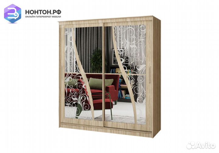 Шкаф-купе Элегант-2 дуб сонома