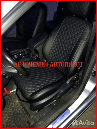 Чехлы Автопилот Ford Mondeo 4 Tit. из экокожи Ромб