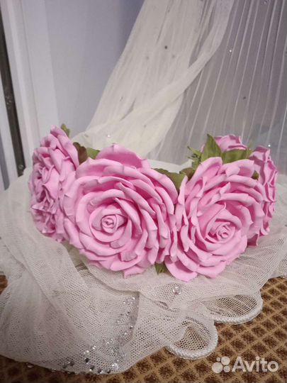 Ободок для волос ручной работы