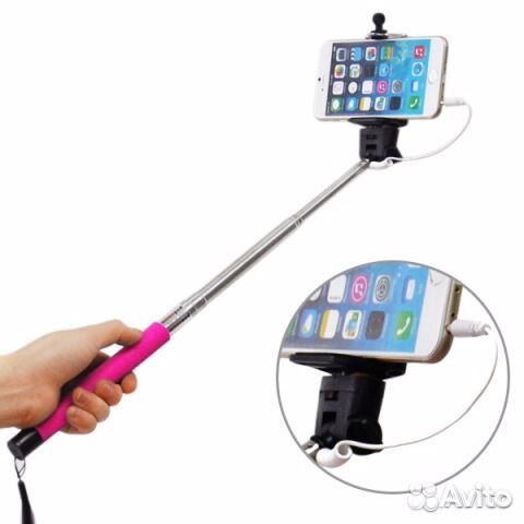 Монопод, Палка Для Селфи, Селфи -Палка с Кнопкой