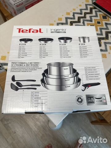 Набор посуды tefal ingenio emotion 18/22/24/28 купить в Санкт ...