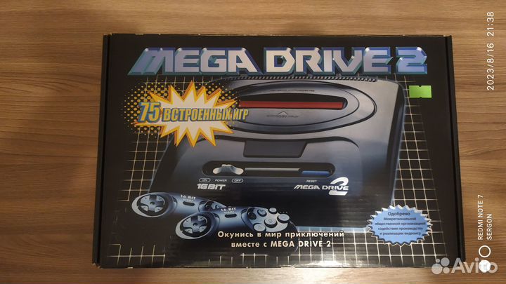 Sega mega drive 2 + картриджи