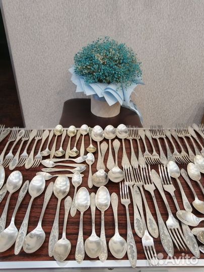 Мельхиоровые ложки вилки наборы СССР