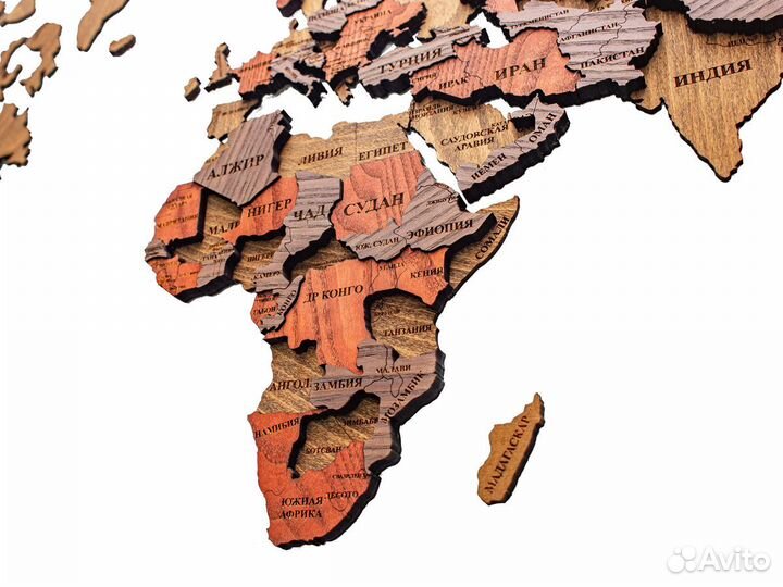 Деревянная карта мира Ставрополь