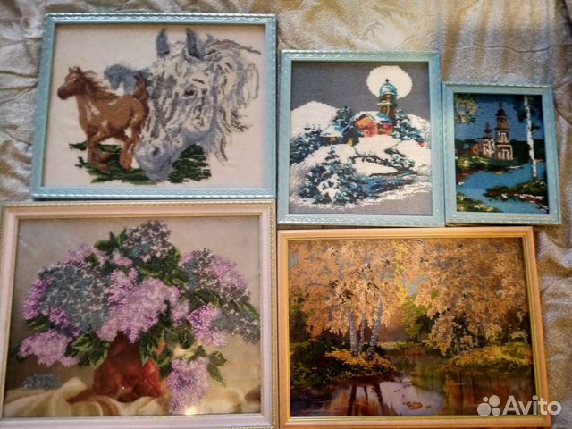 Картины из бисера ручной работы