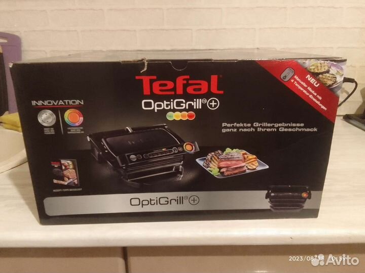 Электрогриль Tefal OptiGrill+ GC712812, 2000 Вт