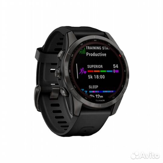 Garmin Fenix 7S Sapphire Solar. Серый