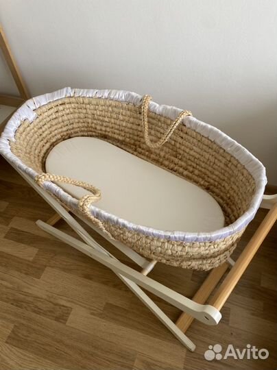 Плетеная корзина люлька Mothercare