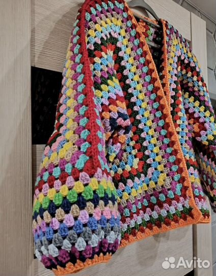 Вязаный кардиган кроше пинтерест