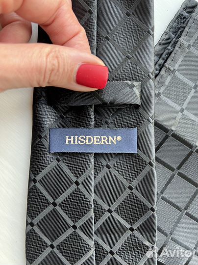 Галстук мужской + платочек Hisdern