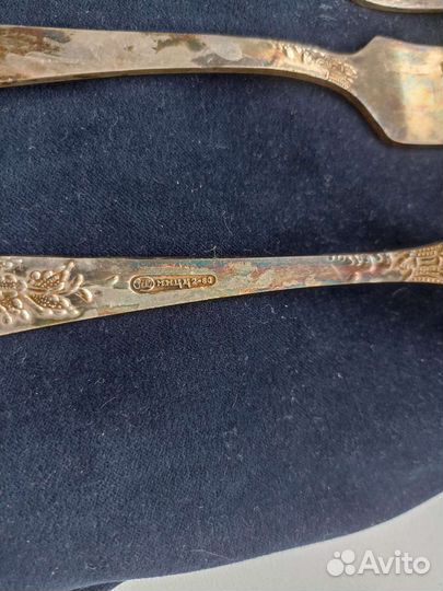 Столовые приборы мельхиор СССР много