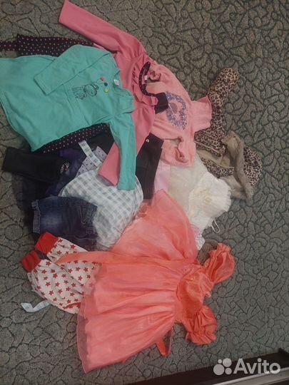 Пакет вещей на девочку 104-110-116