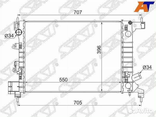 Радиатор chevrolet aveo, chevrolet aveo 11, chevrolet aveo 11-15, chevrolet cobalt 13, chevrolet cob