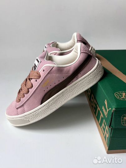 Кроссовки Puma suede xl розовые