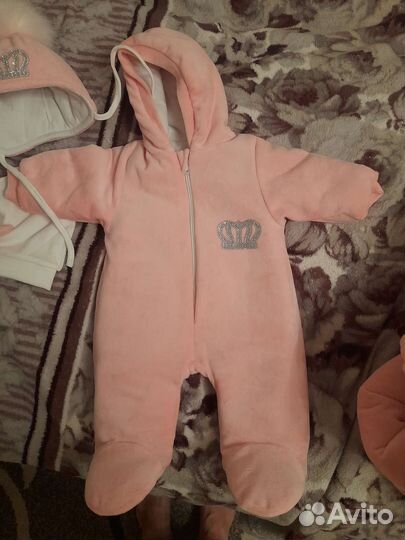 Конверт на выписку зимний для девочки