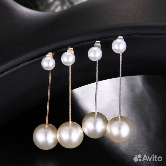 Бижутерия серьги с жемчугом