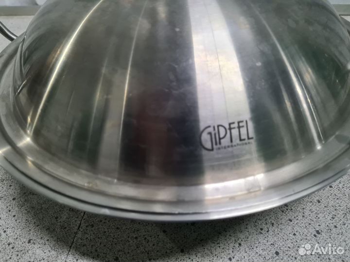 Сковорода-вок из нержавейки Gipfel 32 см/5,2 л