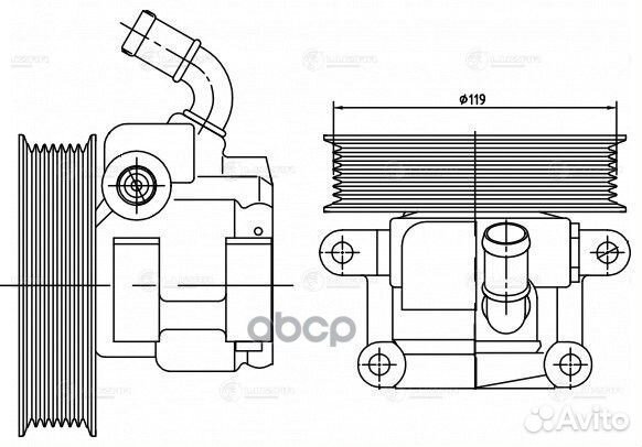 Насос гур LPS 1008 luzar