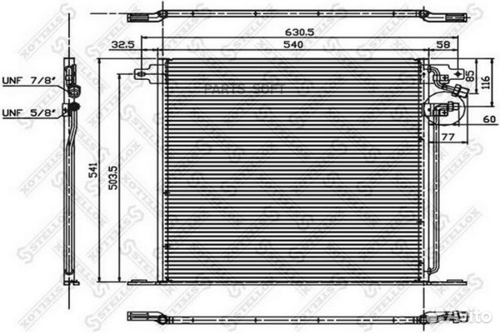 Stellox 1045068SX 10-45068-SX радиатор кондиционер