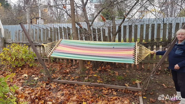Гамак на стойках